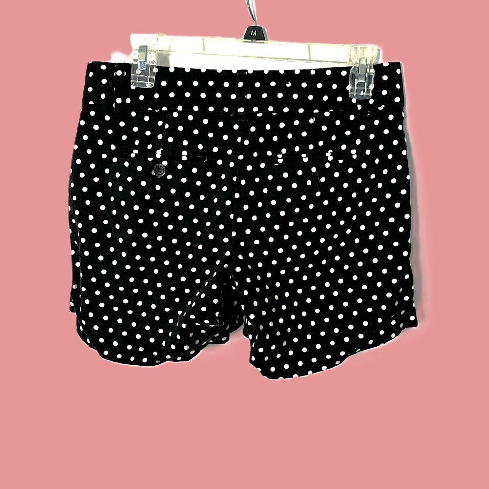 Black and White Polka Dot Dress Shorts Size 4 With Pockets - Picture 5 of 10
